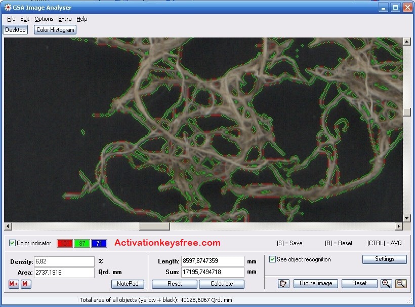 GSA Image Analyser