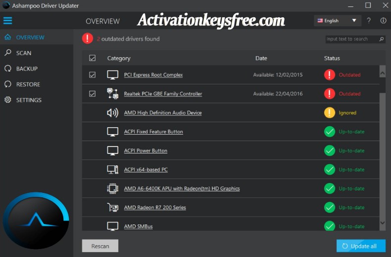 driver updater activation key free download