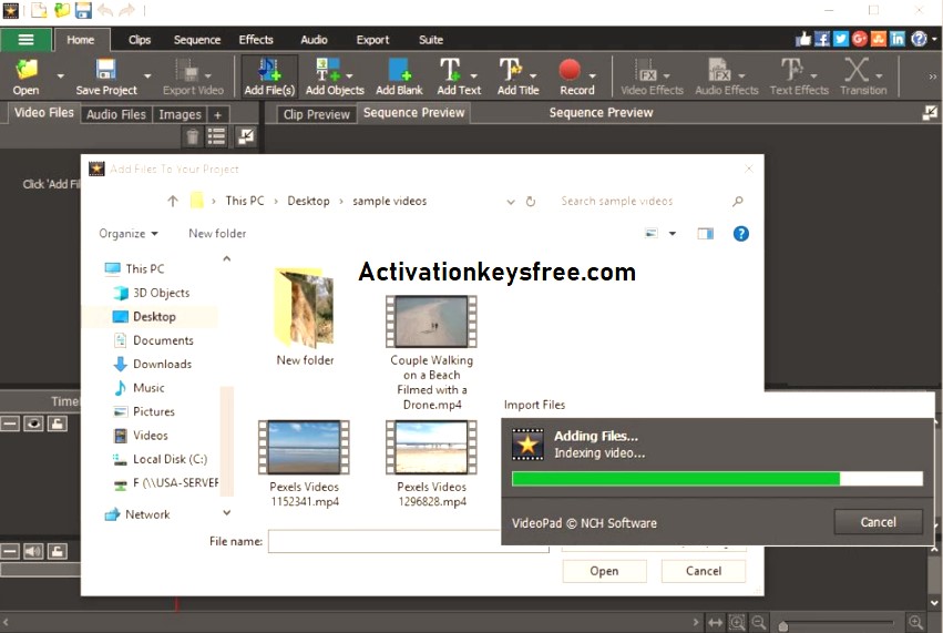 videopad video editor professional serial key