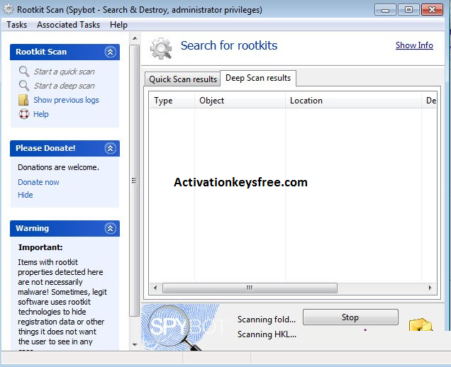 spybot search and destroy free license key