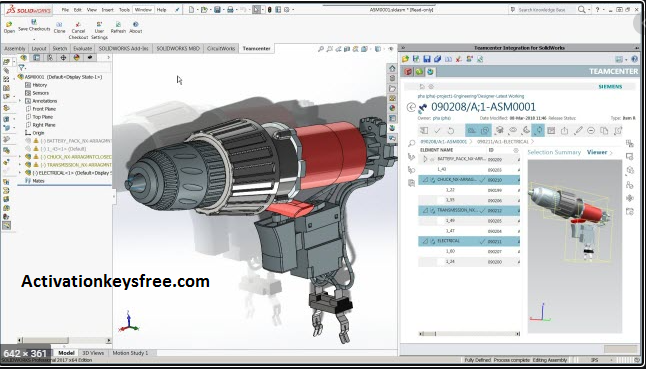 Ключ SolidWorks