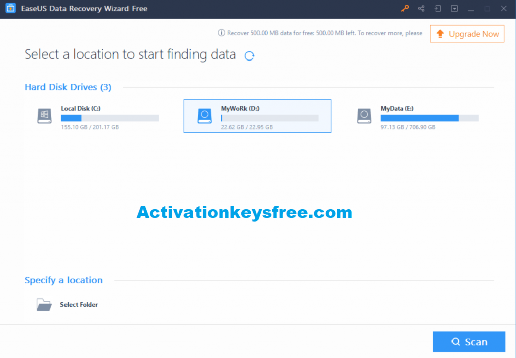 EaseUS Data Recovery Wizard 16.0.0.0 Crack Plus Activation Key