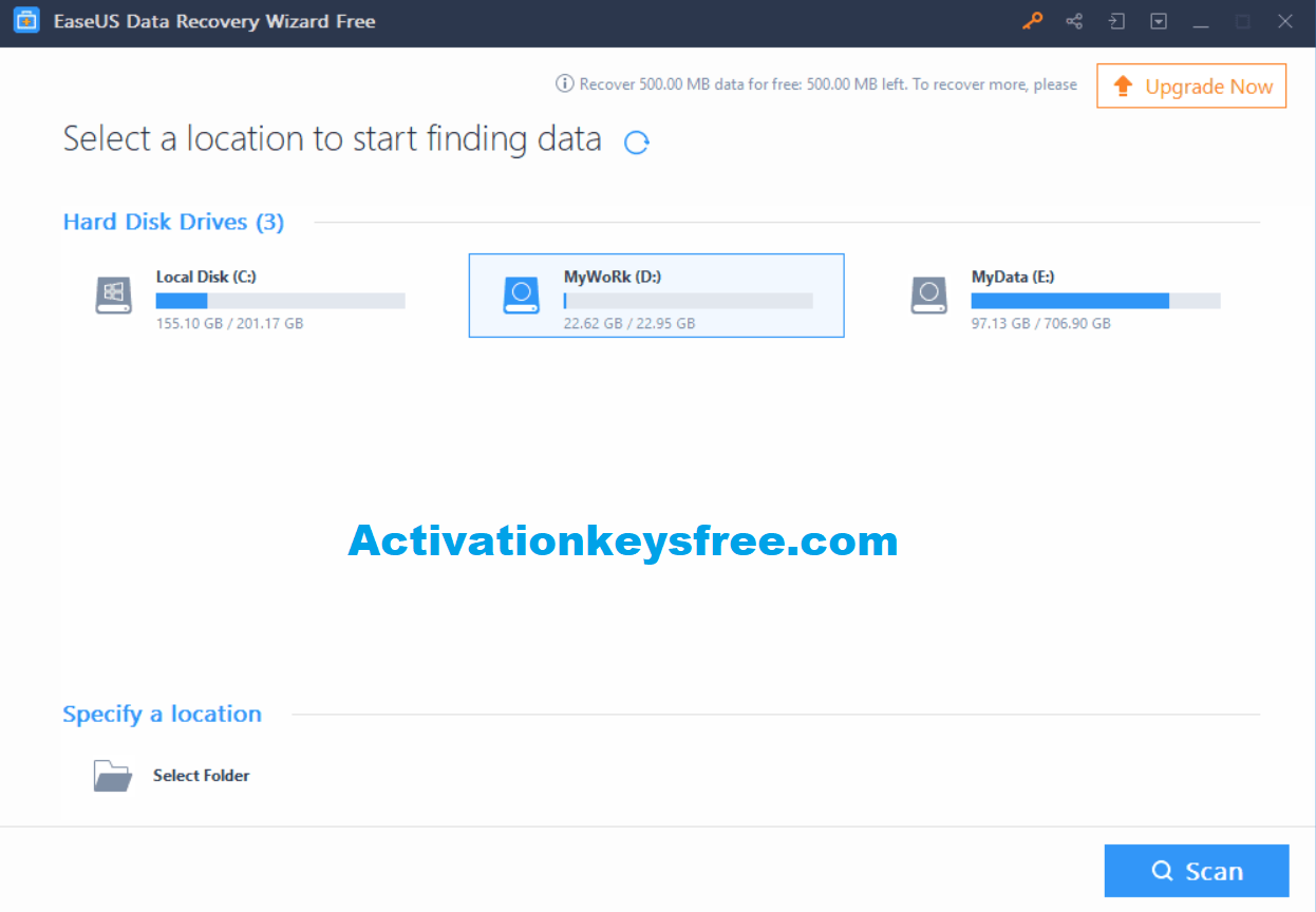 EaseUS Data Recovery Wizard 18.0.0.0 Crack Plus Activation Key