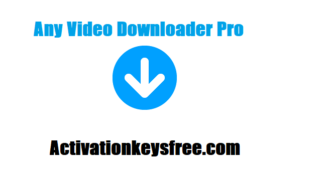 Any Video Downloader Pro Crack Plus Activation Key